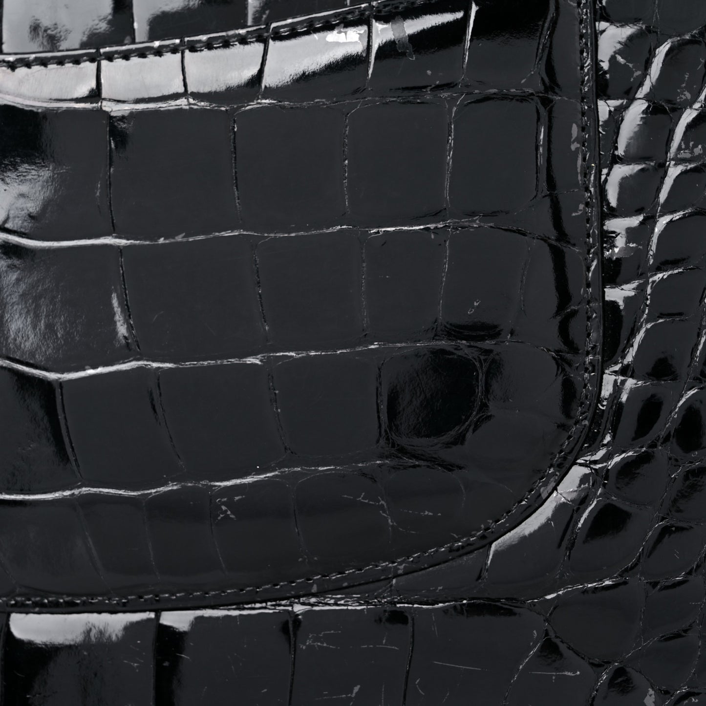 Alligator Jumbo Double Flap Black