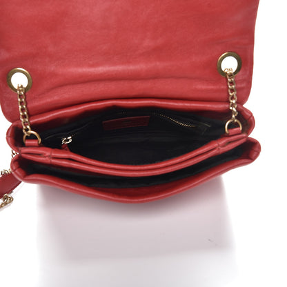 Lanvin Lambskin Mini Sugar Flap Shoulder Bag Red 5 of 9
