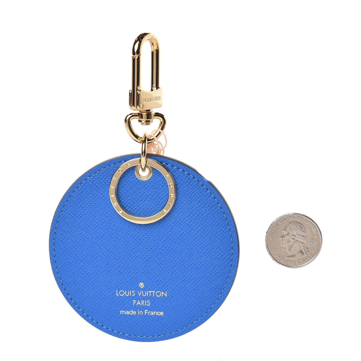 Louis Vuitton Monogram 2019 Christmas Animation Venice Bag Charm Key Ring Blue 2 of 4