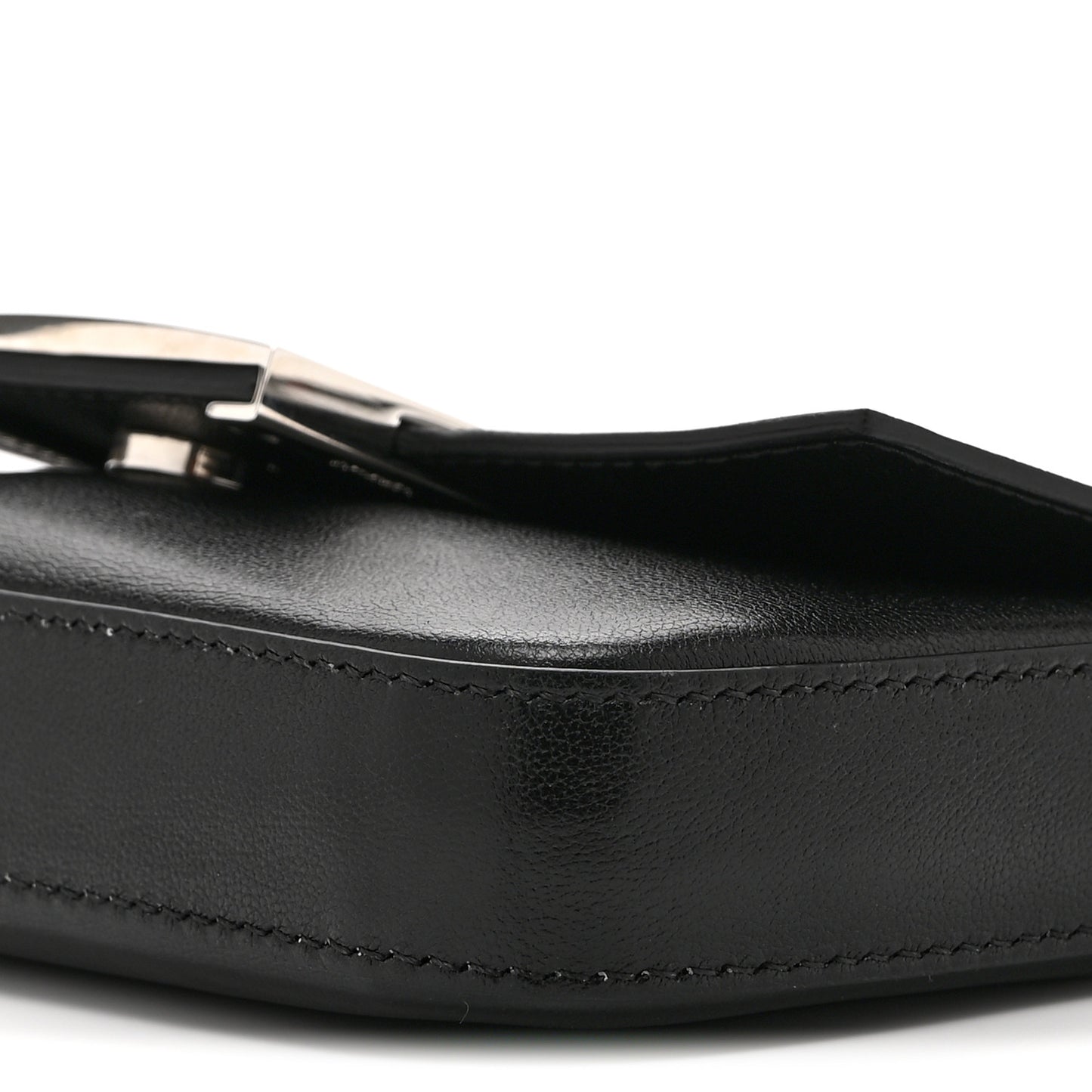X MARC JACOBS Nappa Logo Phone Baguette Black