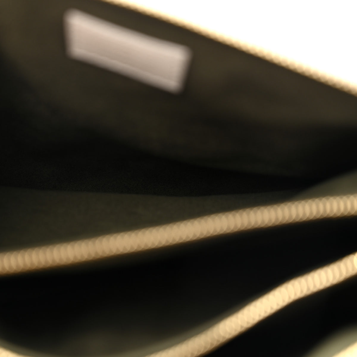 Lambskin Embossed Monogram Coussin PM Beige Cream