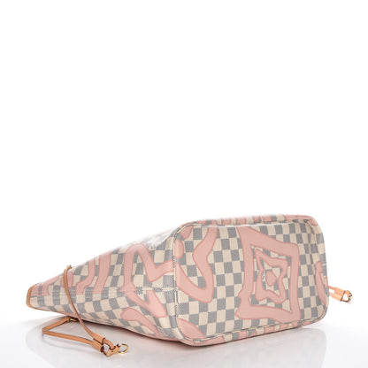 Louis Vuitton Damier Azur Tahitienne Neverfull MM 4 of 10