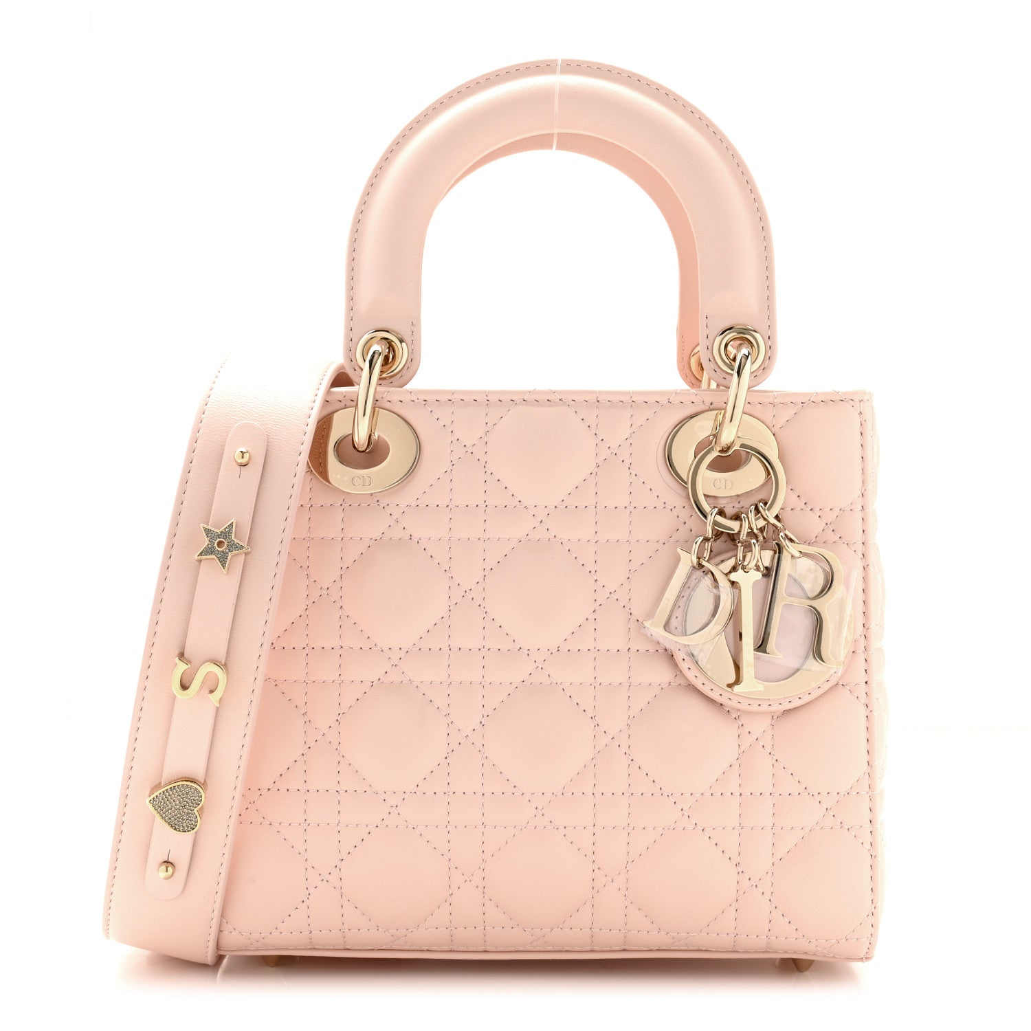 Christian Dior Lambskin Cannage Small My ABCDior Lady Dior Light Pink 1 of 10