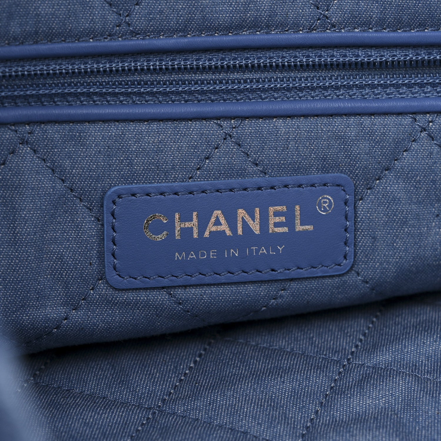 Chanel Denim Quilted Small Chanel 22 Blue 8 of 12