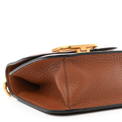 Valentino Garavani Grained Calfskin Small VSling Shoulder Bag Saddle Brown 9 of 10