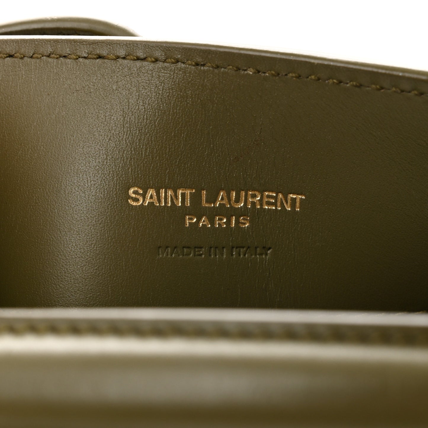 Shiny Calfskin Le 37 Mini Bucket Bag Strong Moss