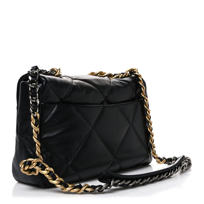 Chanel Lambskin Quilted Large Chanel 19 Flap Black 3 of 10