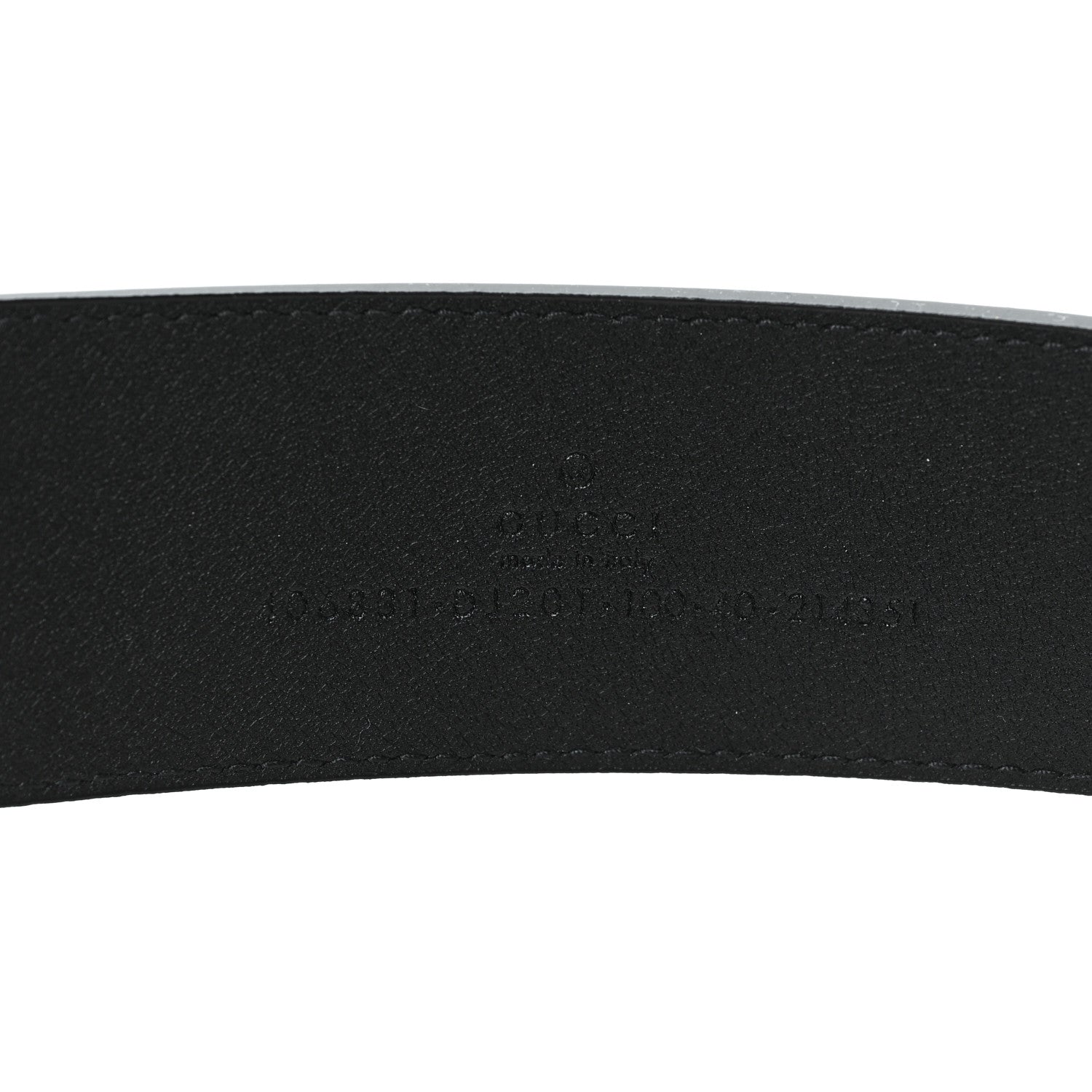 Gucci Textured Calfskin Double G 40mm Belt 100 40 Black 3 of 4