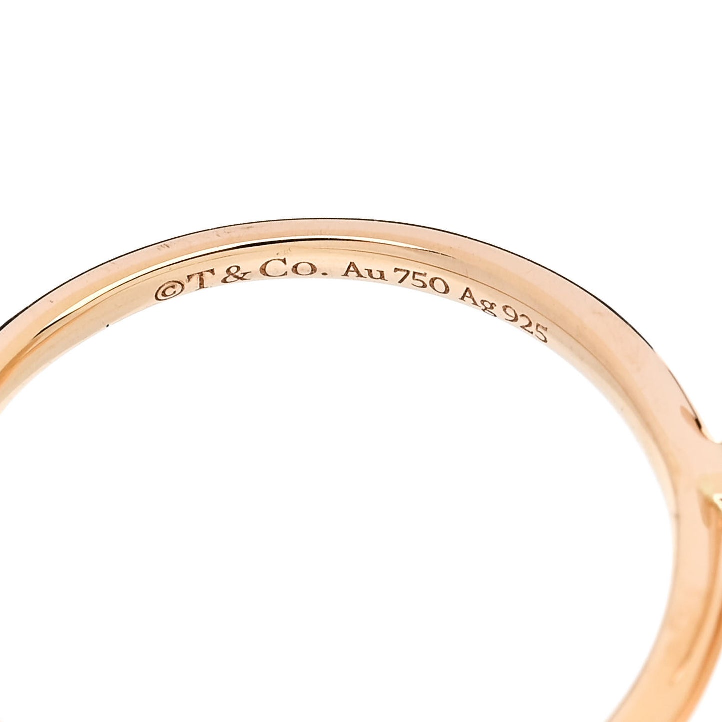 18K Rose Gold Sterling Silver Return to Tiffany Love Bugs Butterfly Ring 52 6