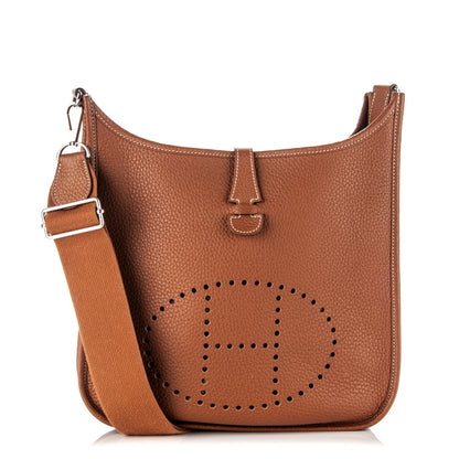 Hermes Taurillon Clemence Evelyne III PM Gold 1 of 8