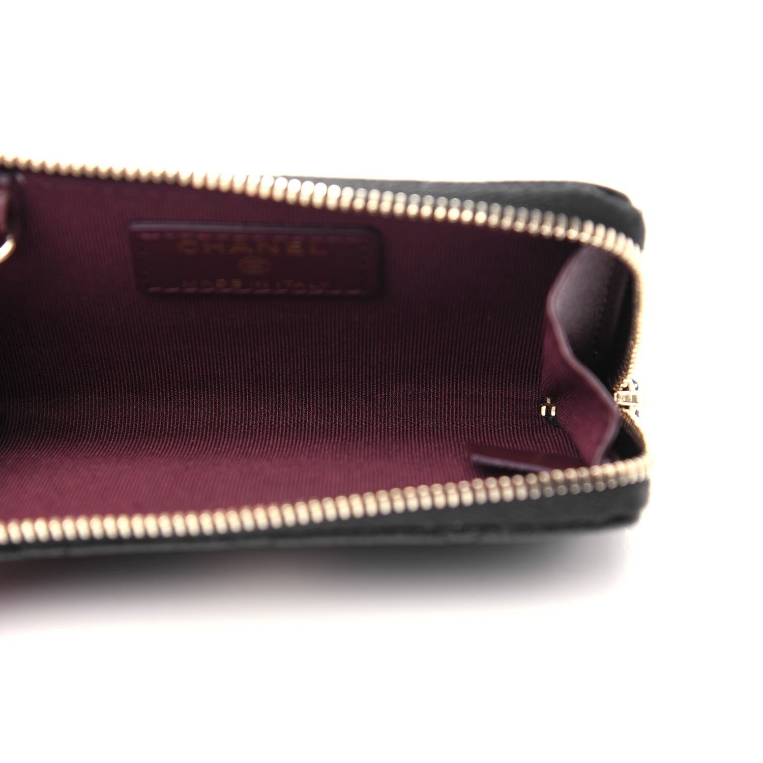 Chanel Caviar Quilted Key Holder Case Black 4 of 7