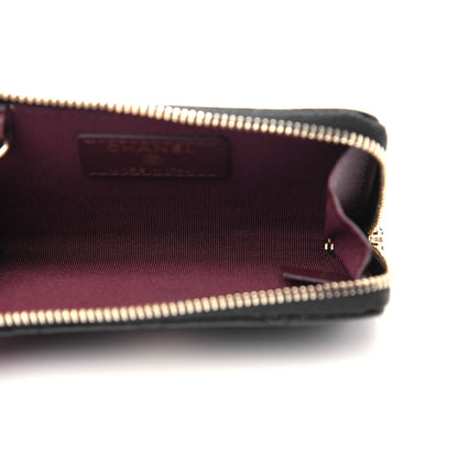 Chanel Caviar Quilted Key Holder Case Black 4 of 7