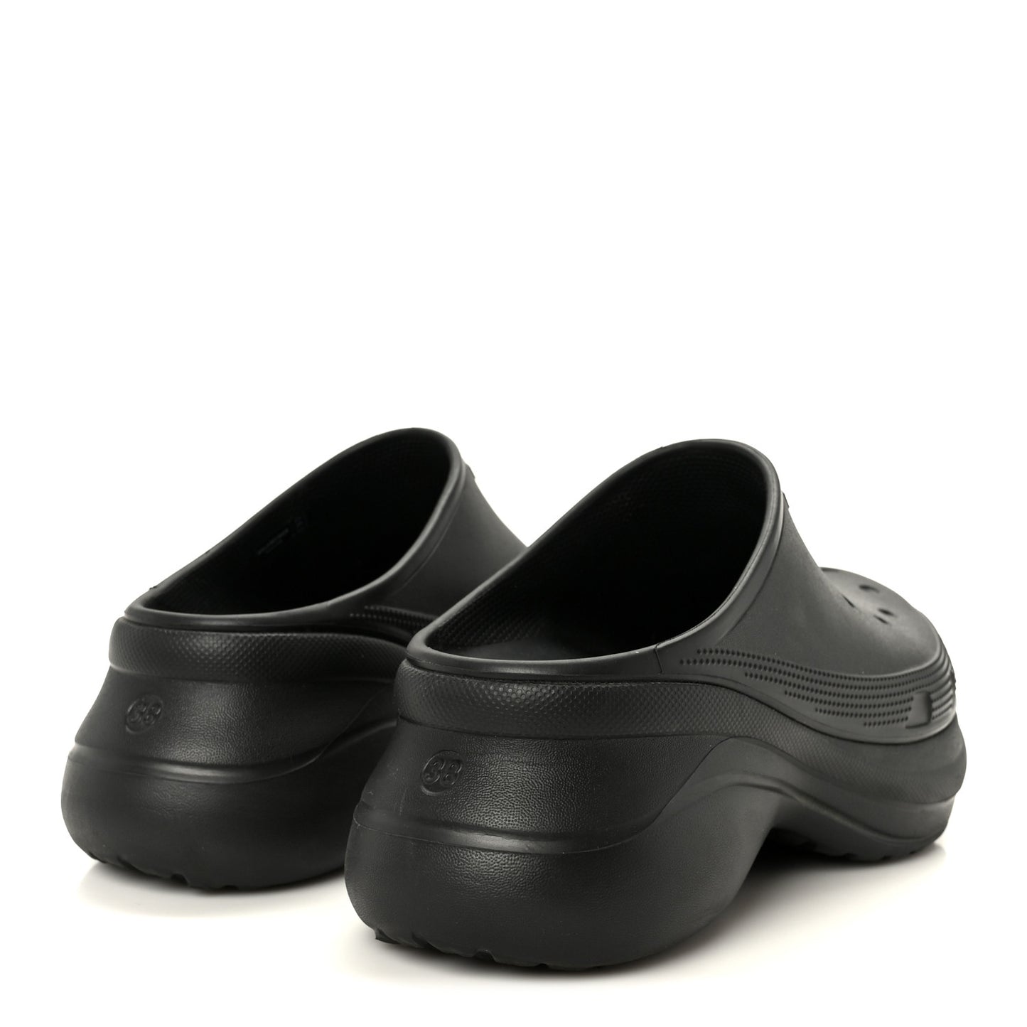 X CROCS Rubber Womens Mules 38 Black