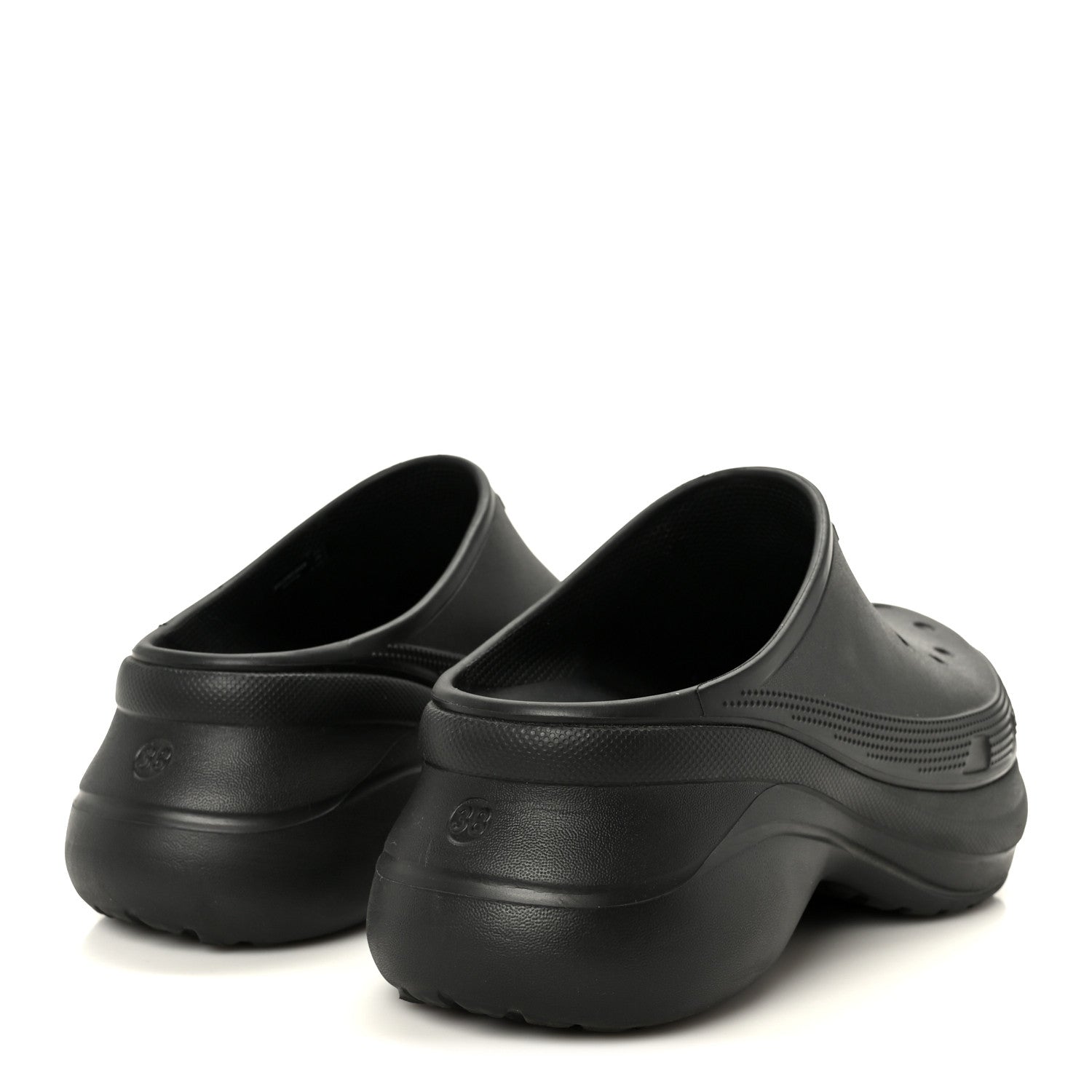 Balenciaga X CROCS Rubber Womens Mules 38 Black 5 of 10