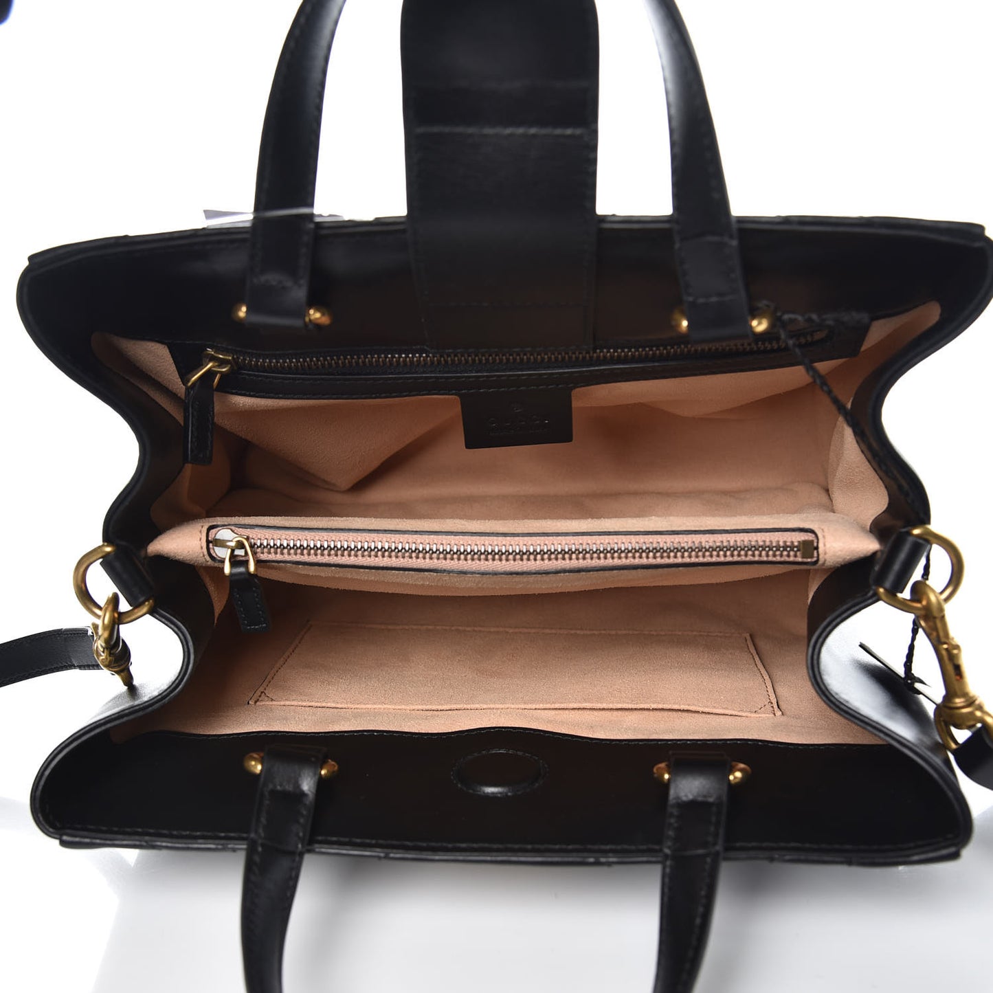 Calfskin Matelasse Small GG Marmont Tote Black