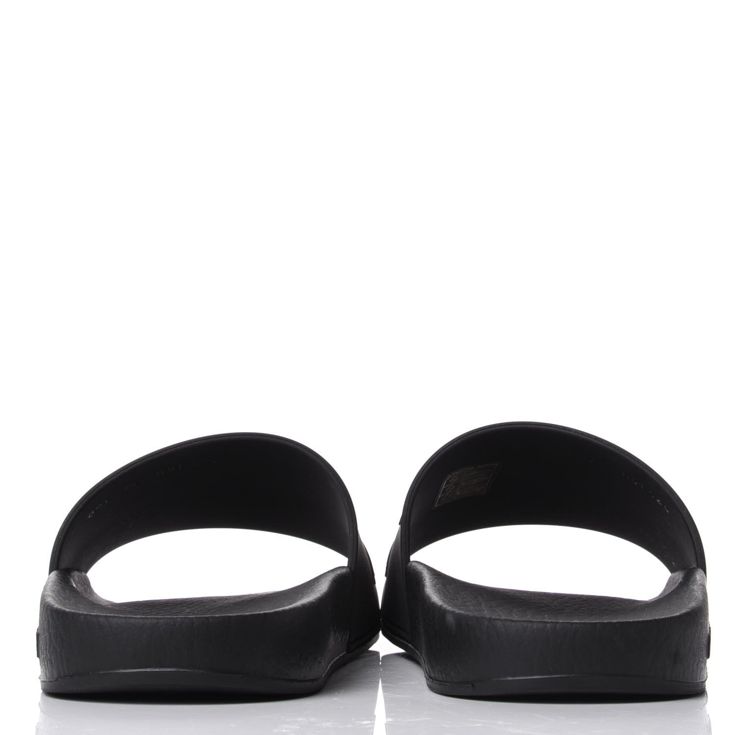 Gucci Rubber Womens Logo Slide Sandals 37 Black 6 of 8