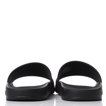 Gucci Rubber Womens Logo Slide Sandals 37 Black 6 of 8