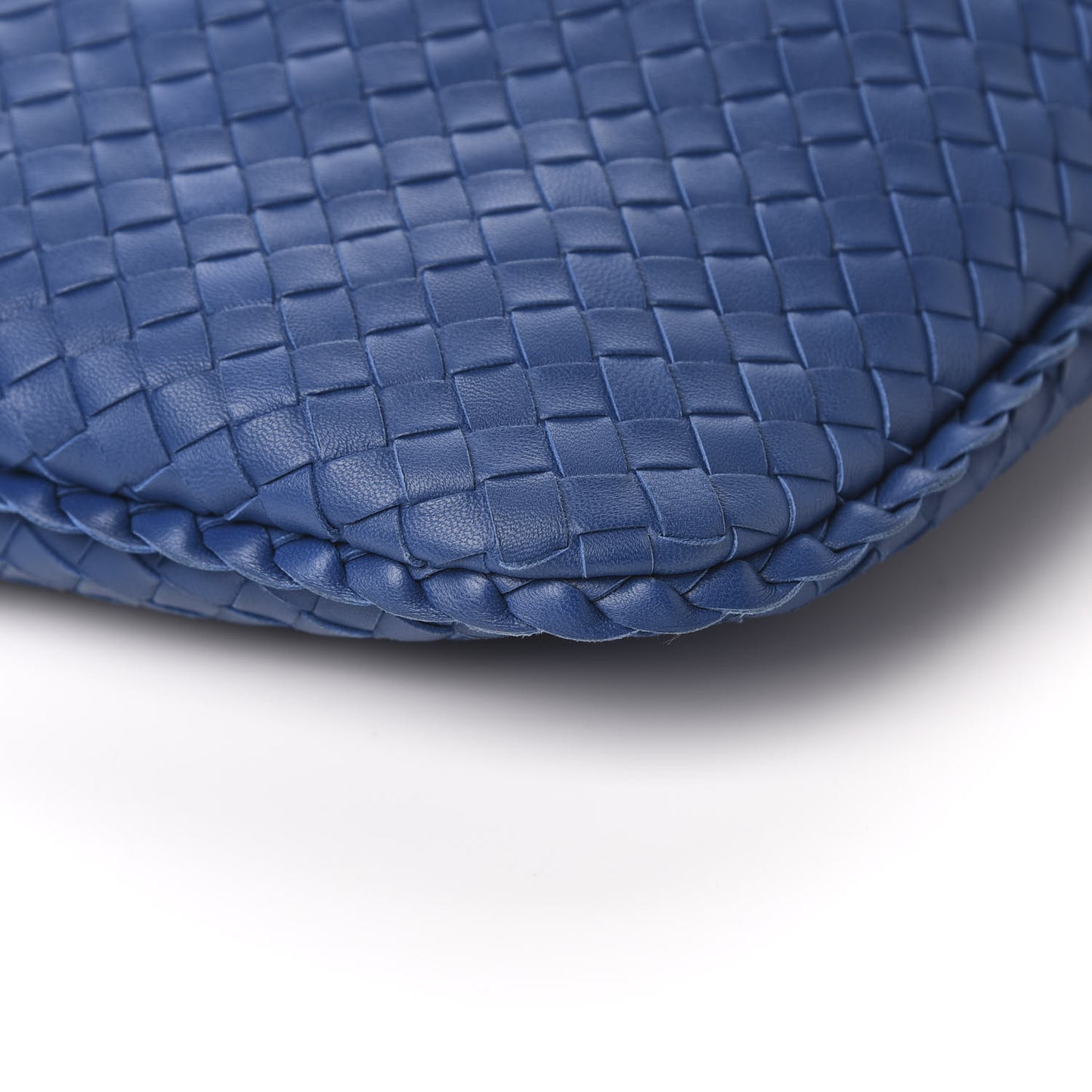 Nappa Intrecciato Medium Veneta Hobo Blue