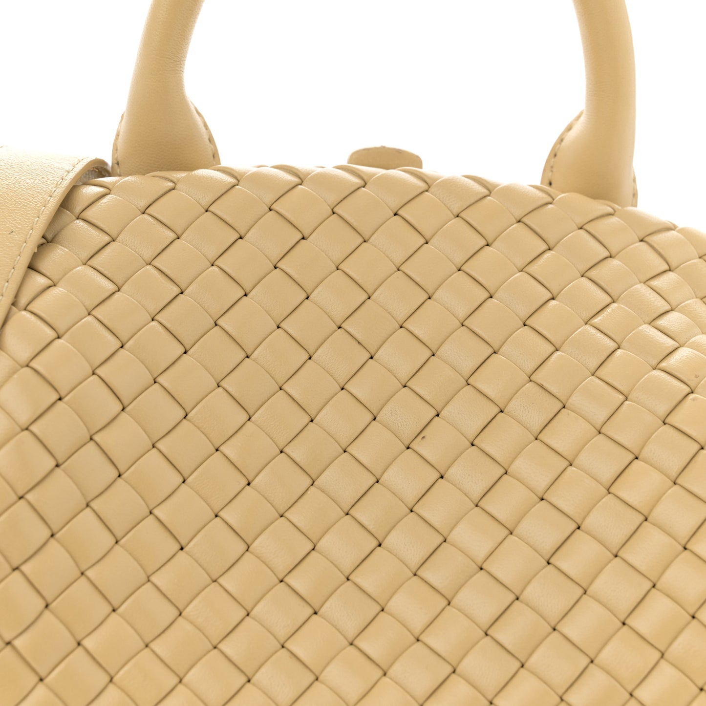 Nappa Intrecciato Padded Small The Top Handle Tote Bag Porridge