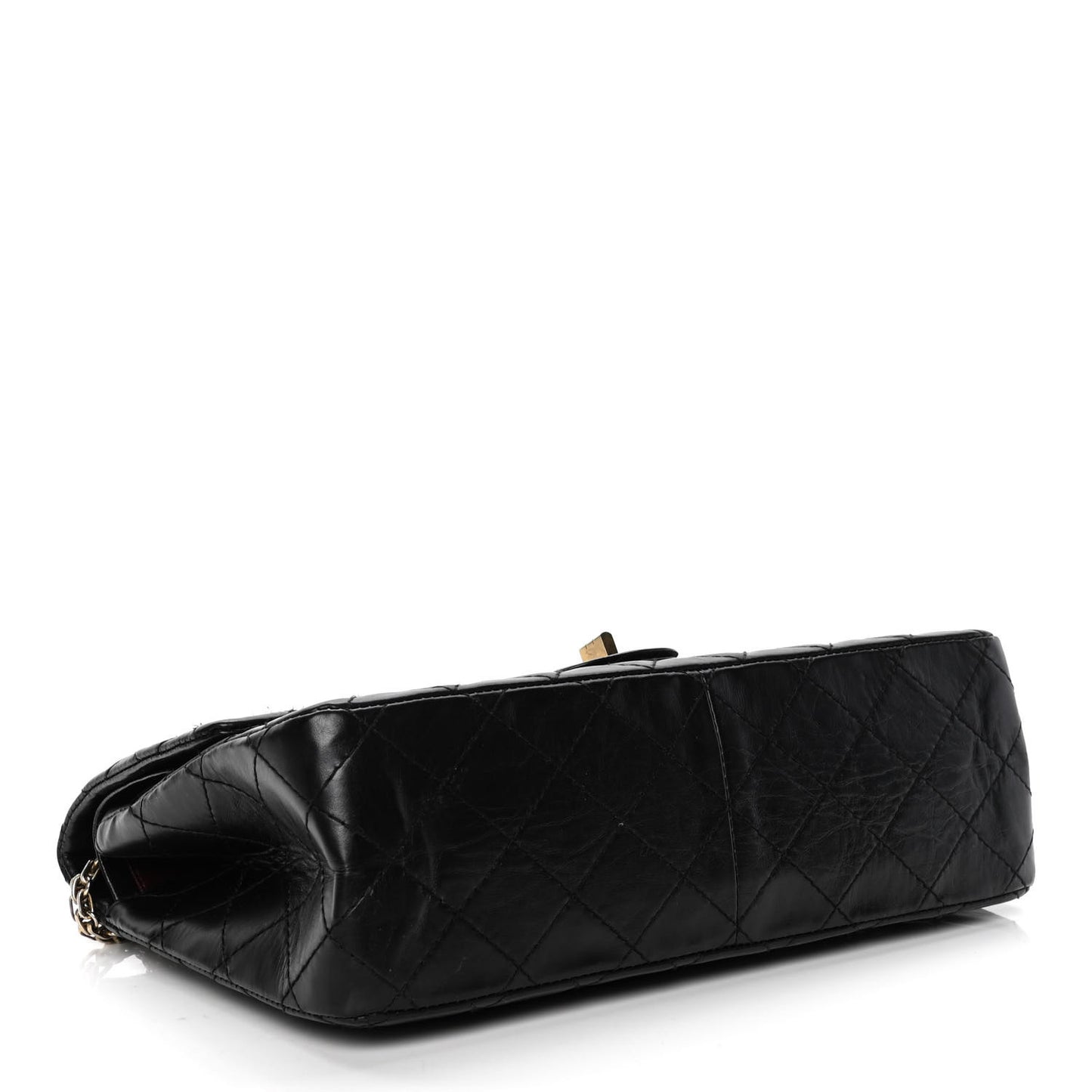 Aged Calfskin Quilted 2.55 Reissue 226 Flap Black