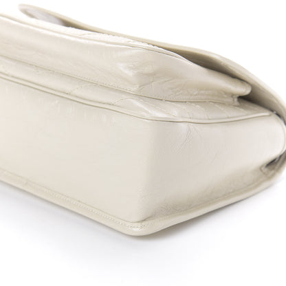 Saint Laurent Crinkled Calfskin Matelasse Monogram Medium Niki Chain Satchel Ivory 7 of 9