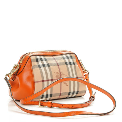 Burberry Haymarket Check Mini Blaze Crossbody Bag Burnt Amber 3 of 8