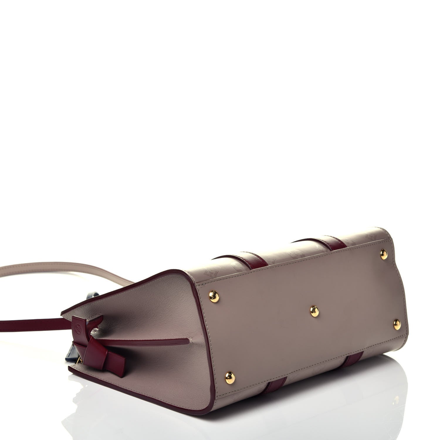 Louis Vuitton Monogram Cuir Plume Very Tote MM Mastic Raisin 5 of 9