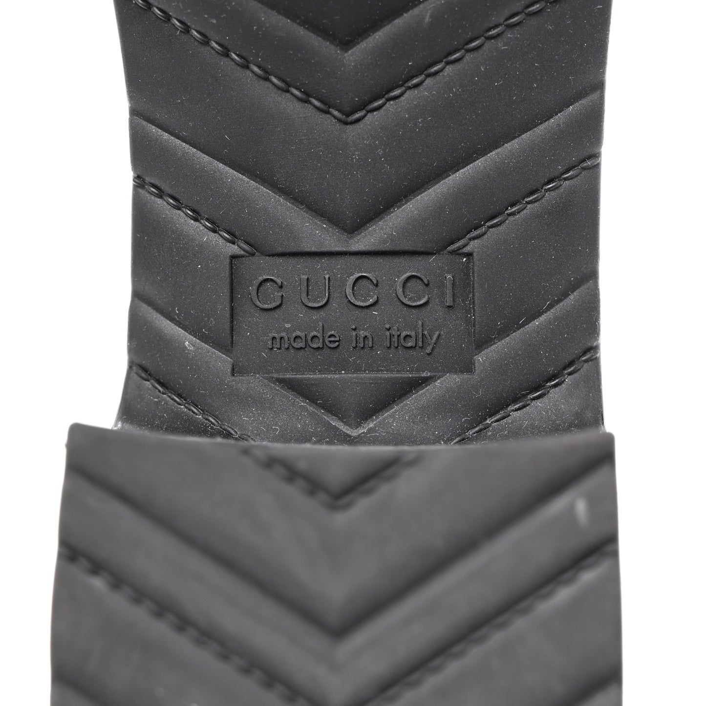 Rubber Gucci Logo Womens Platform 20/60mm Slide Sandals 37 Black