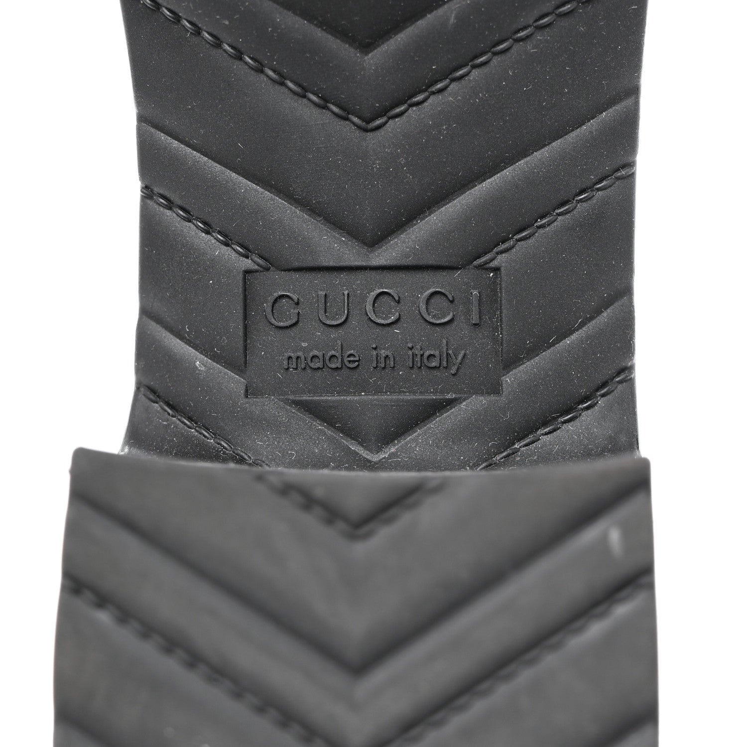 Gucci Rubber Gucci Logo Womens Platform 20/60mm Slide Sandals 37 Black 8 of 8