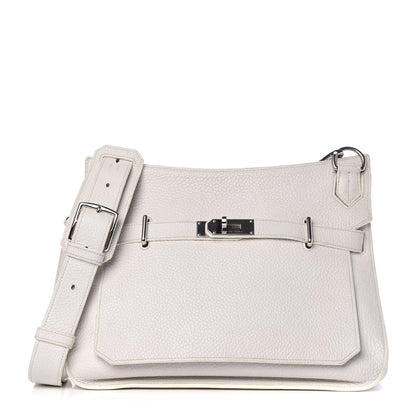 Hermes Taurillon Clemence Jypsiere 34 White 1 of 22