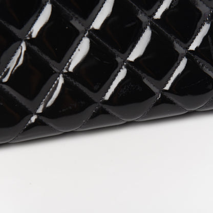Chanel Patent Quilted Jumbo Kelly Flap Black 8 of 15