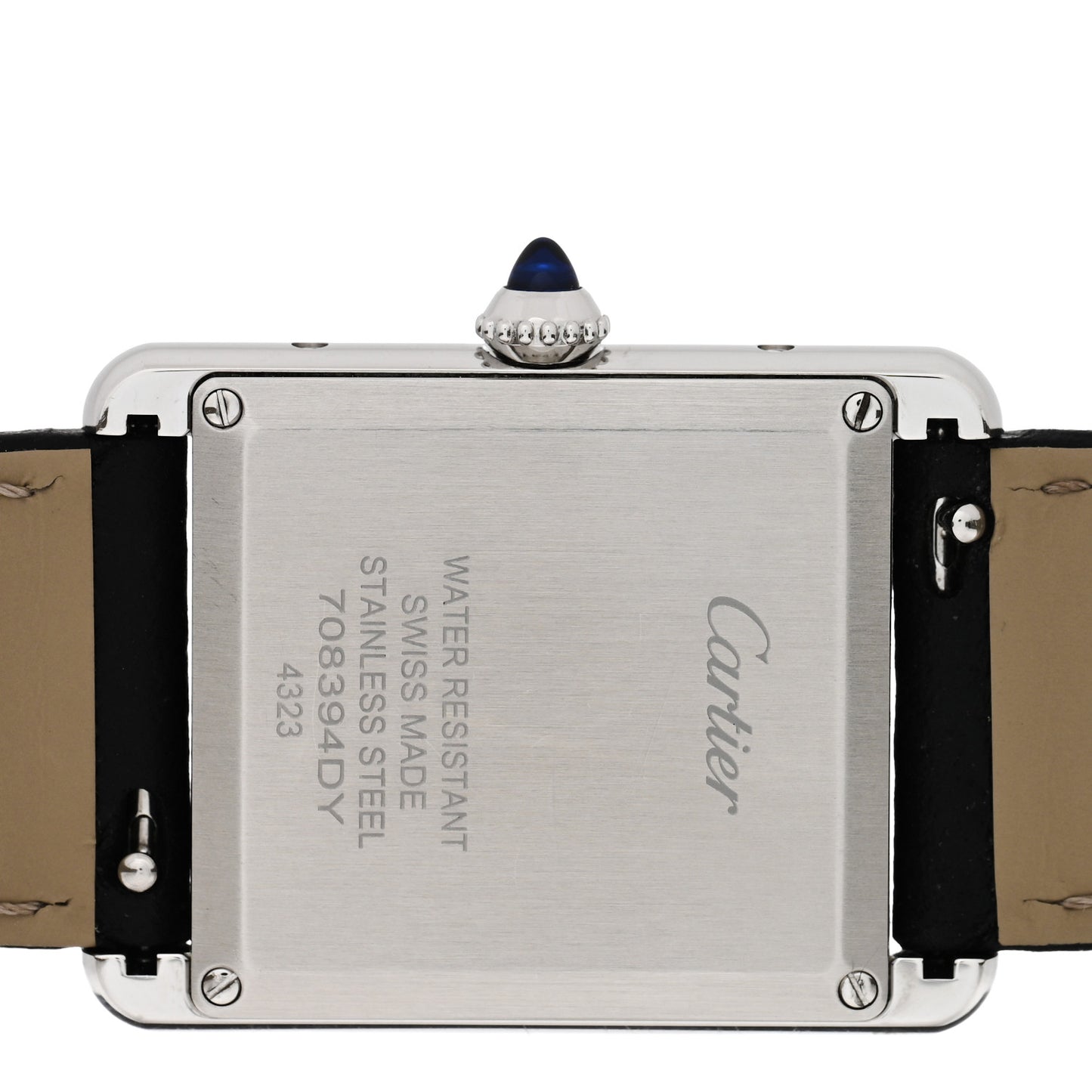 Stainless Steel Calfskin 25mm Must de Cartier Tank Quartz Watch