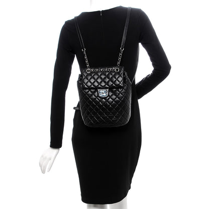 Chanel Lambskin Quilted Small Urban Spirit Backpack Black 2 of 10