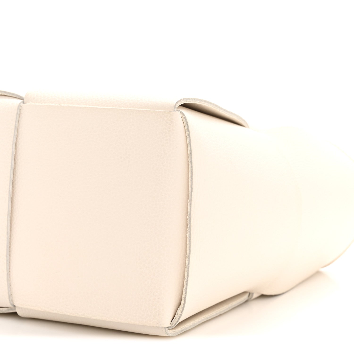 Bottega Veneta Grained Calfskin Maxi Intrecciato Small Arco Tote White 10 of 12