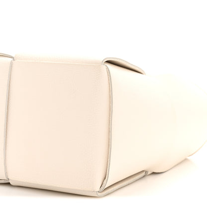 Bottega Veneta Grained Calfskin Maxi Intrecciato Small Arco Tote White 10 of 12
