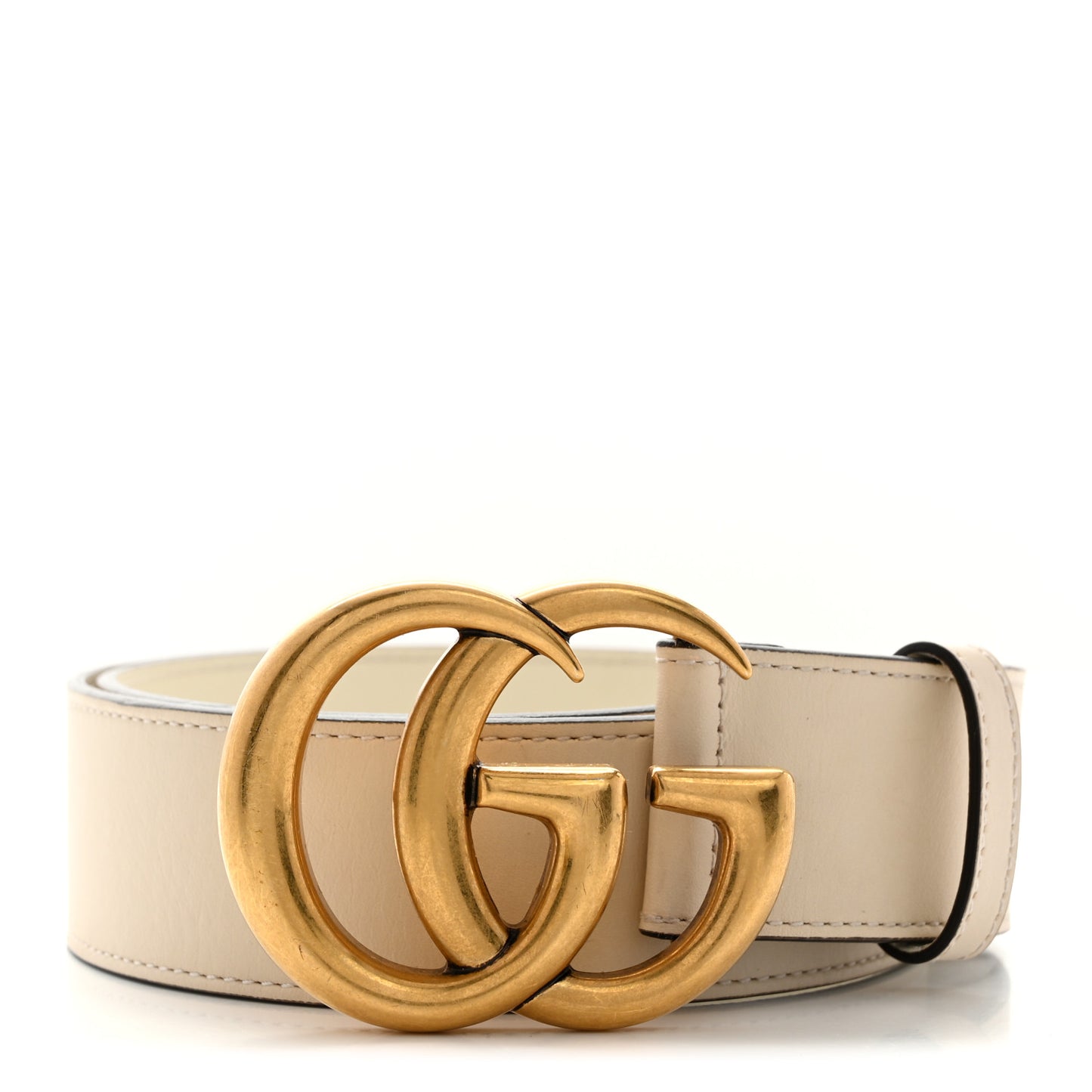 Calfskin Double G 40mm Belt 80 32 Mystic White
