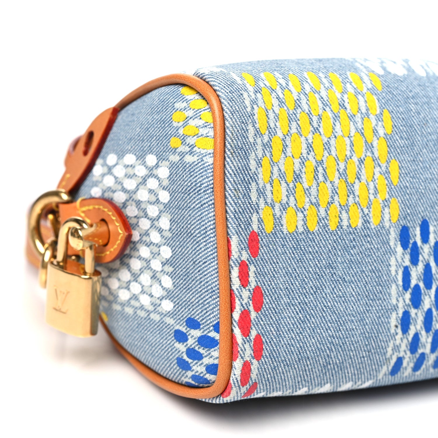 Louis Vuitton LV Vers Damier Denim Speedy Bandouliere 18 Multicolor 8 of 10