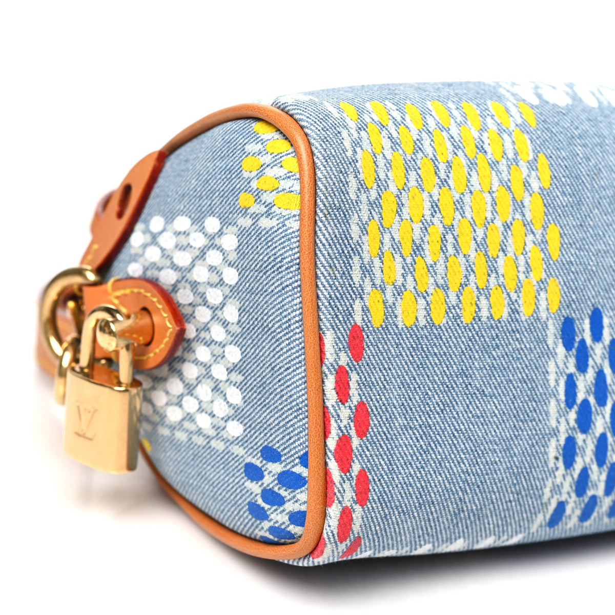 LV Vers Damier Denim Speedy Bandouliere 18 Multicolor