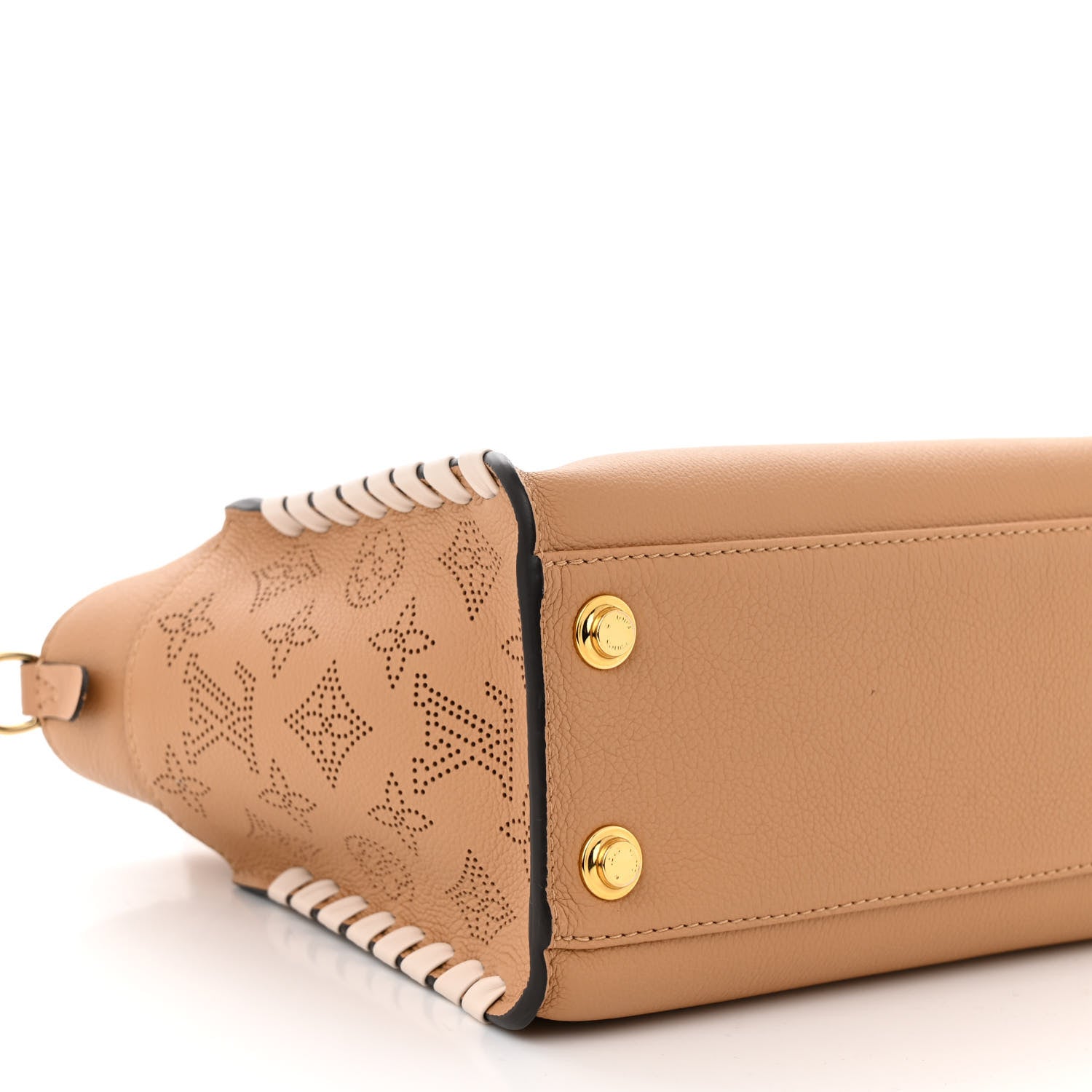 Louis Vuitton Calfskin Mahina Braided On My Side PM Arizona Brown 8 of 9