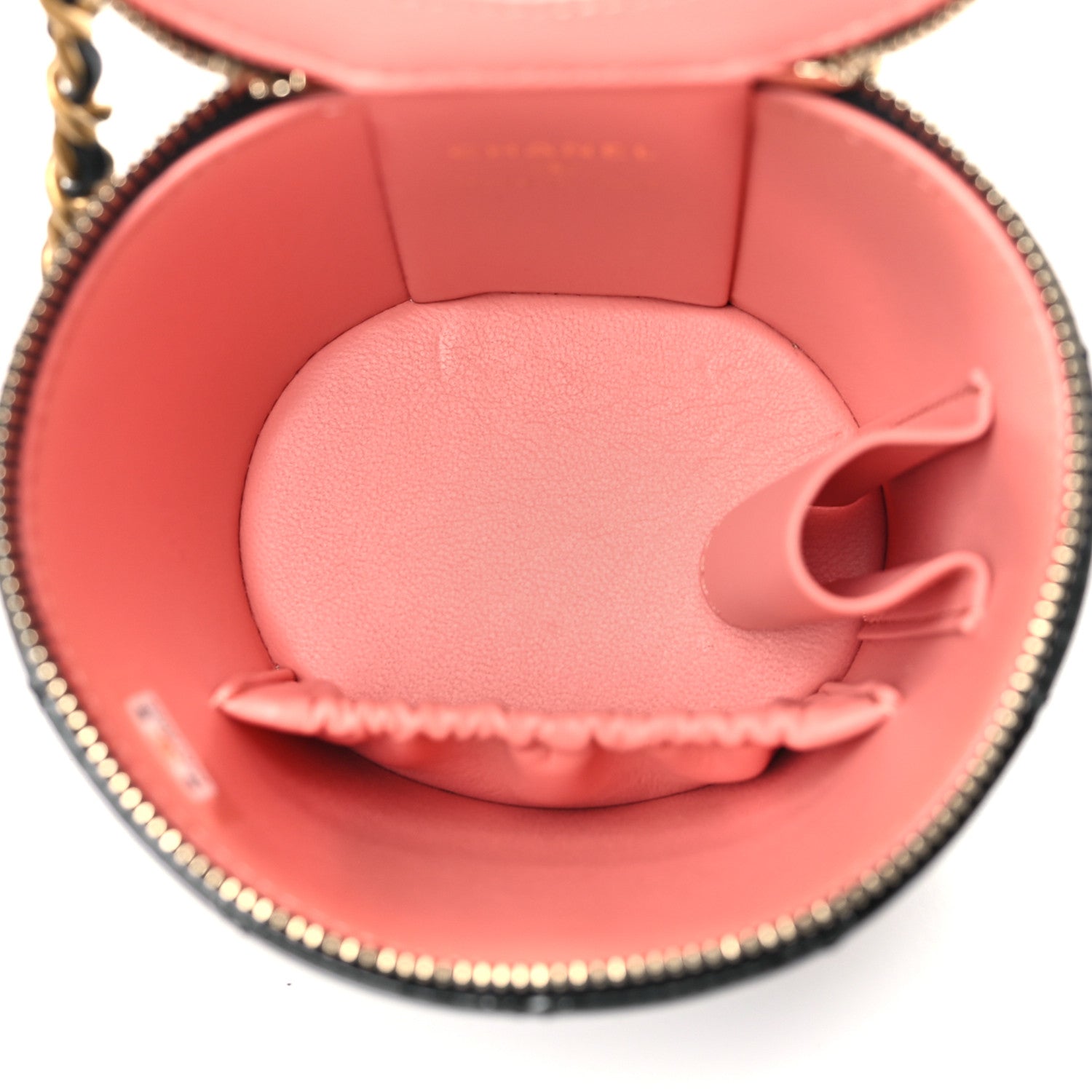Chanel Patent Quilted Afternoon Tea Top Handle Vanity Case With Chain Black 5 of 11