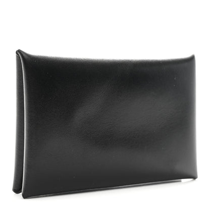 Hermes Box Calvi Card Case Black 3 of 7
