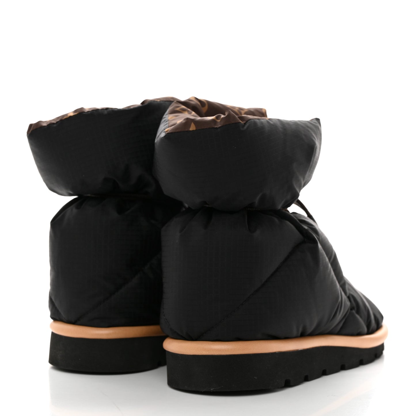Nylon Monogram Pillow Comfort Ankle Boot 39 Black