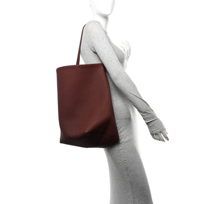 The Row Grained Calfskin Large N/S Park Tote Burnt Wood 2 of 12