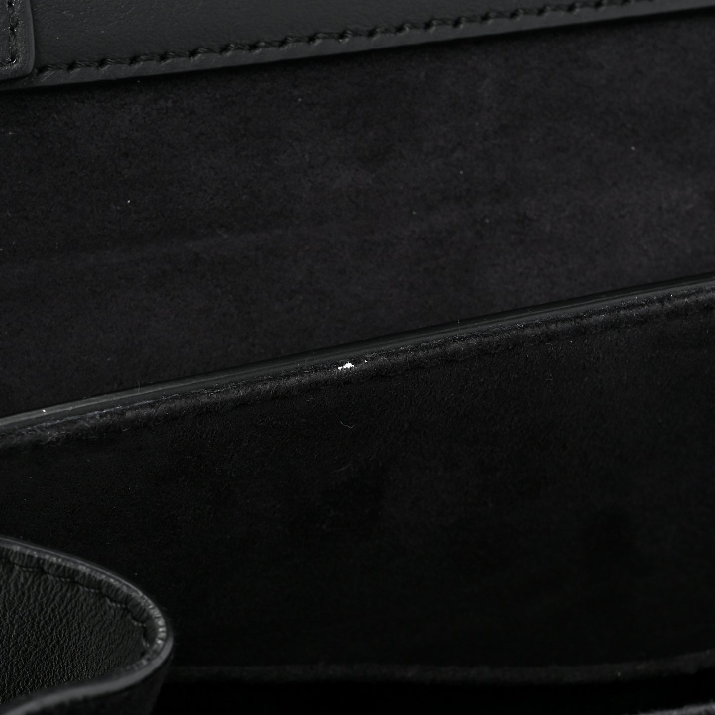Vitello Century Velvet F is Fendi FF Kan I Shoulder Bag Black Tobacco