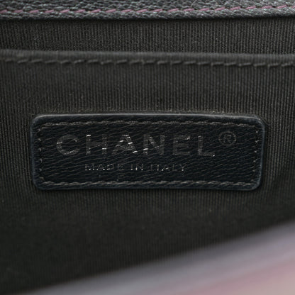 Chanel Iridescent Goatskin Quilted Small Boy Flap Purple 6 of 10