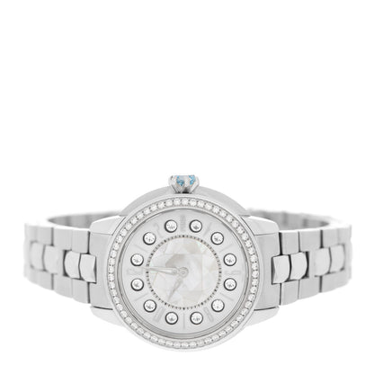Fendi Stainless Steel Diamond Bezel Mother of Pearl Topaz 34mm Crazy Carats Quartz Watch 2 of 7