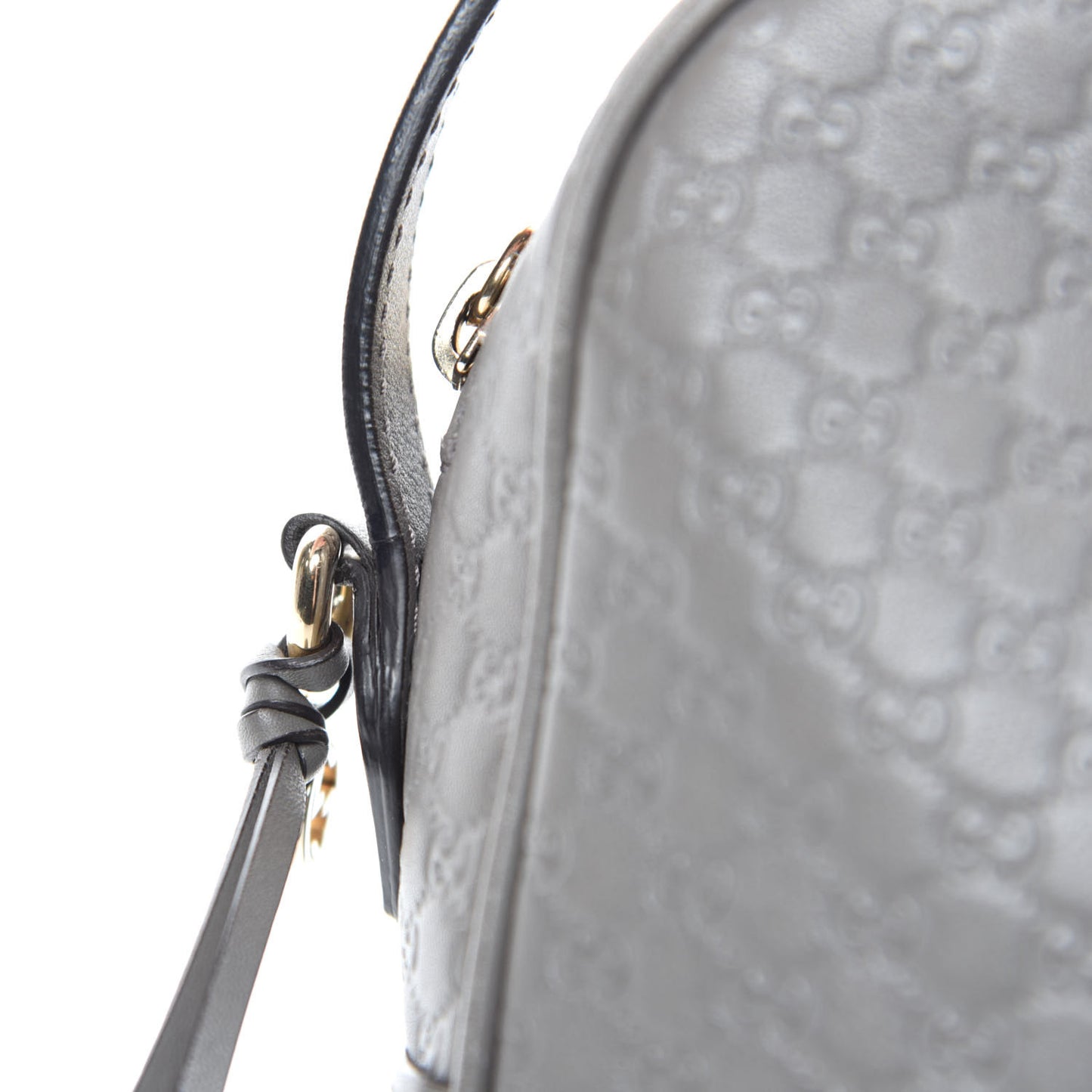 Microguccissima Mini Bree Messenger Bag Grey