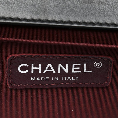Chanel Calfskin Chevron Quilted Small Boy Flap Black 6 of 14