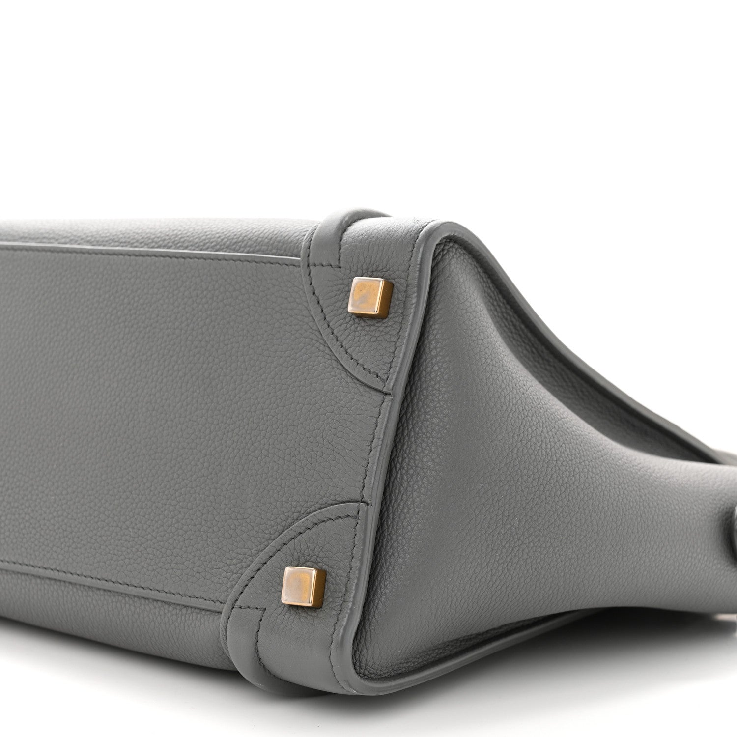 Celine Baby Drummed Calfskin Micro Luggage Kohl 10 of 18