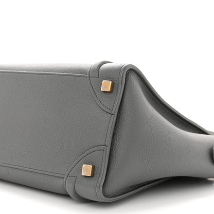 Celine Baby Drummed Calfskin Micro Luggage Kohl 10 of 18
